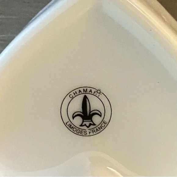 *Vintage* Chamart Limoges France Porcelain Heart Trinket Jewelry Box - Picture 3 of 4